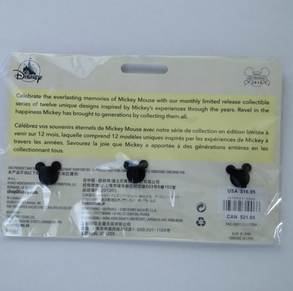 Disney Mickey Mouse Pin Set - Multicolor - Picture 2 of 3